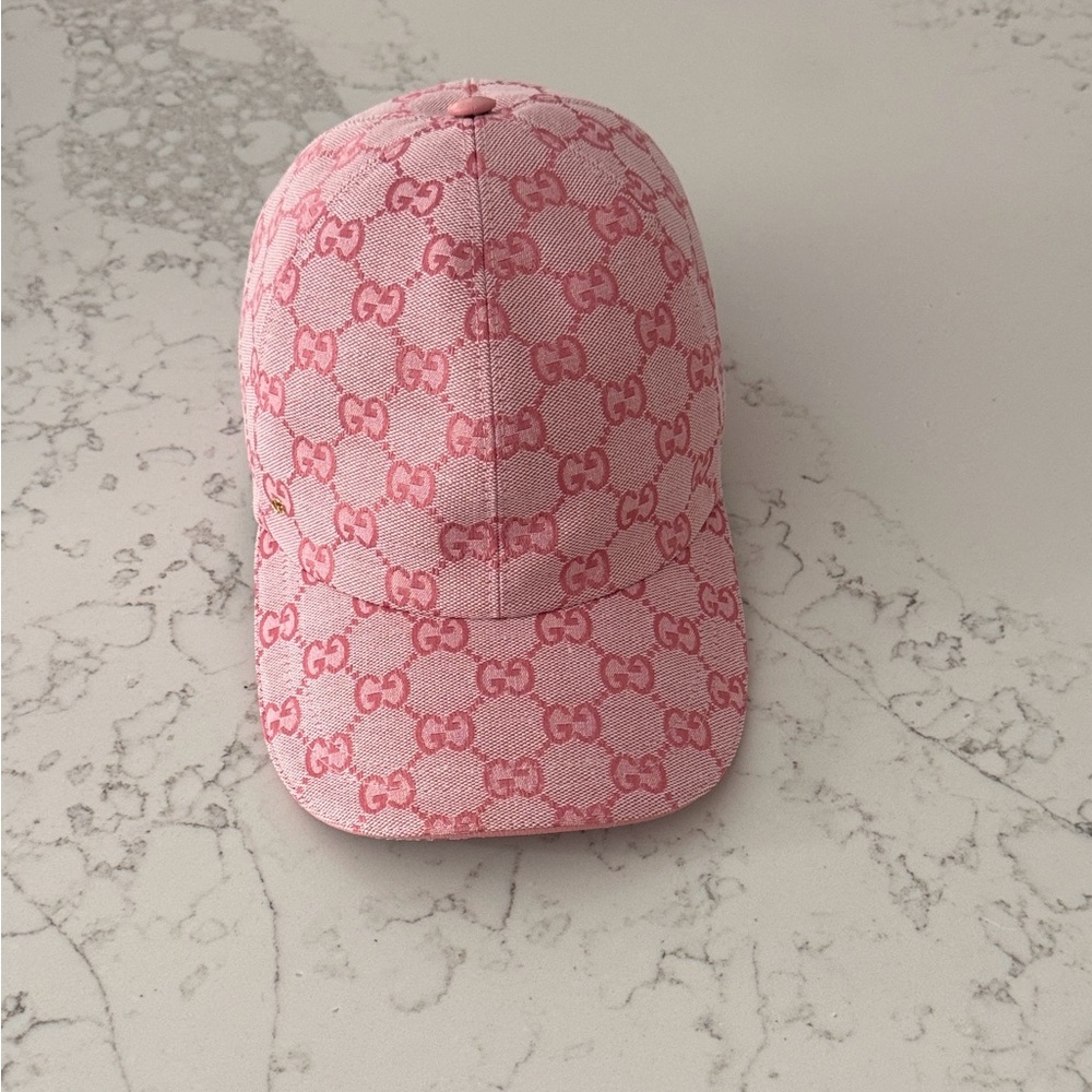 Gucci Pink Canvas Baseball hat